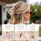OXIFSILU 4 Pack Bow Hair Clips
