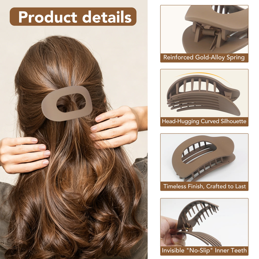 OXIFSILU 4 Pack Duckbill Hair Clips