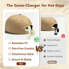 OXIFSILU 3 Pack Baseball Cap Hair Clip