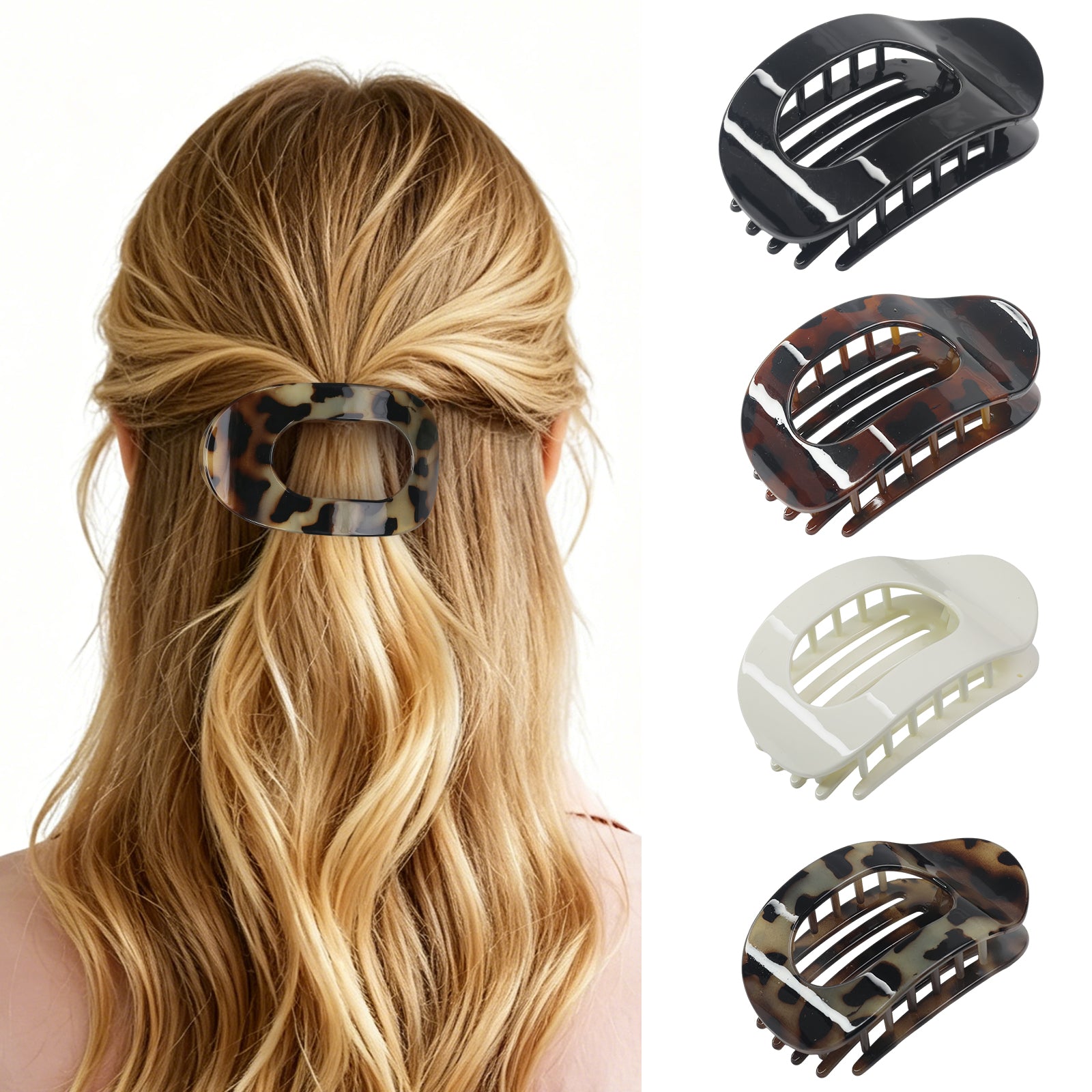 OXIFSILU 4 Pack Duckbill Hair Clips