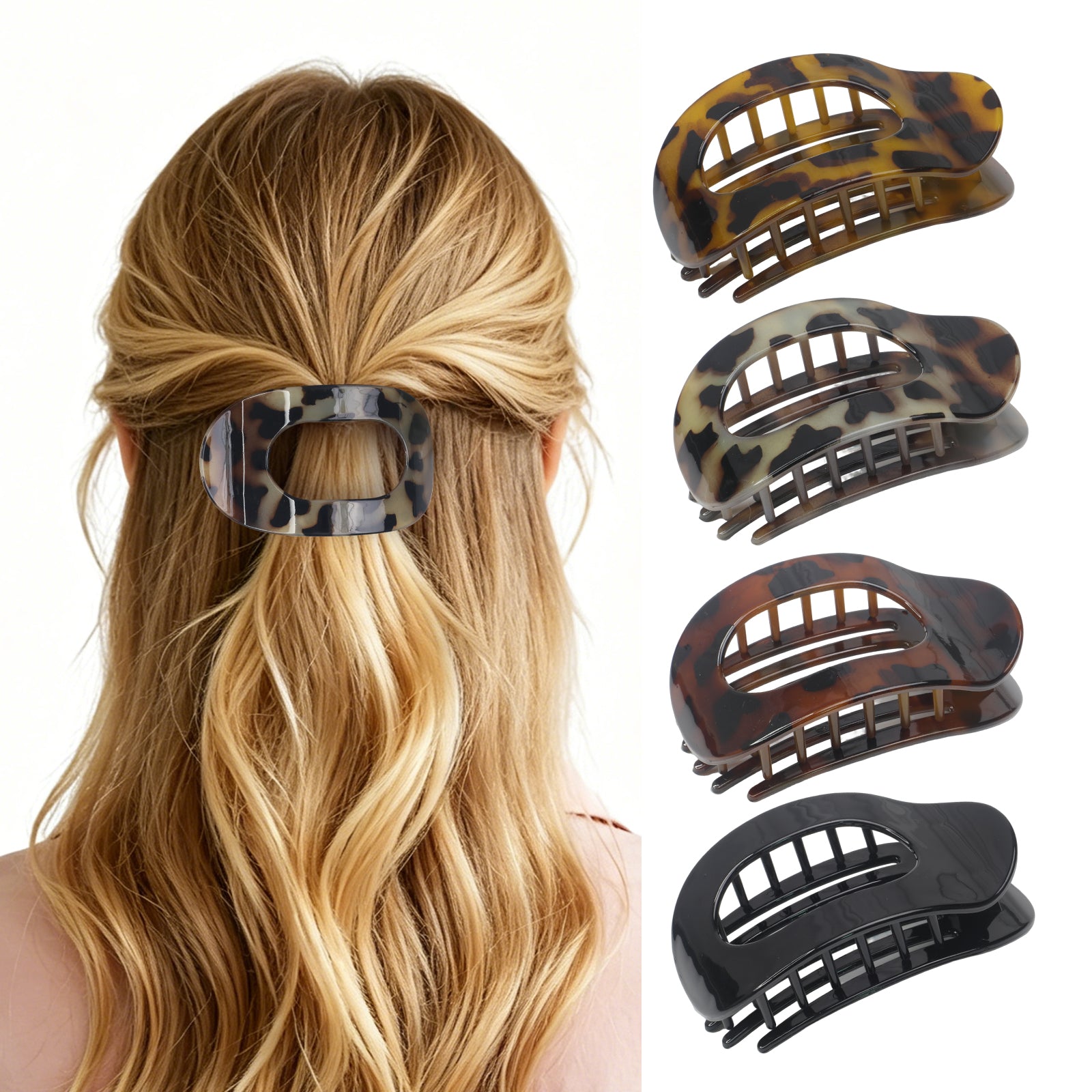 OXIFSILU 4 Pack Duckbill Hair Clips
