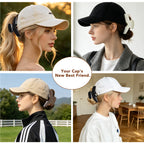 OXIFSILU 3 Pack Baseball Cap Hair Clip