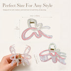 OXIFSILU 4 Pack Bow Hair Clips